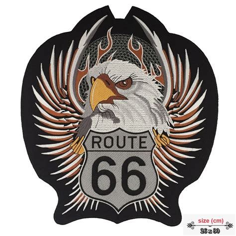 Route 66 Eagle Rider Giant Back Patch Size Xl Etsy