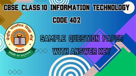 Cbse Sample Papers For Class 10 It With Solutions 2023 2024 Anjeev Singh Academy