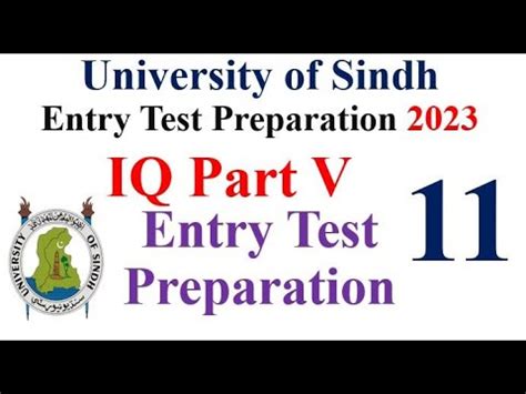 University Of Sindh Past Paper Iq Sindh University Entry Test