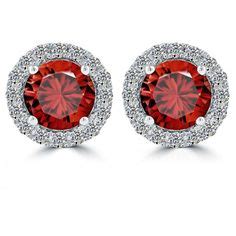 Fancy Diamonds: Red Diamond Earrings