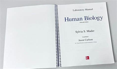 Laboratory Manual For Human Biology By Sylvia S Mader 2017 Spiral EBay