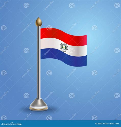 Flag Of Paraguay National Symbol Vector Illustration Stock Vector