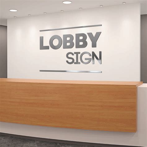 Dimensional Letters Custom Lobby Sign Kit For Reception Area Office ...