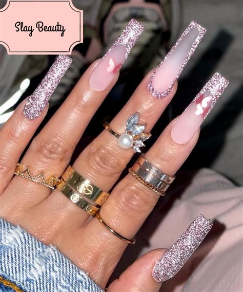 Luxury Ice Ice Baby Jet Set Babe Press On Nails Slaylebrity