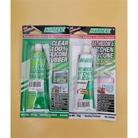 HARDEX Silicone Sealant Kitchen Bathroom RS 850 RS 850 Clear White Anti