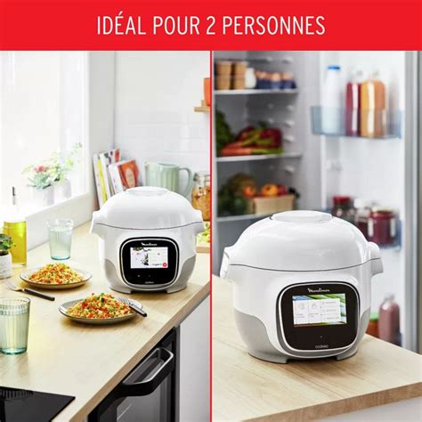 Multicuiseur Cookeo Touch Mini Wifi Recettes Illimit Es L Blanc