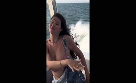 Selena Gomez Breasts Bikini Scene In Selena Gomez Sexy Dancing On A Yacht AZNude