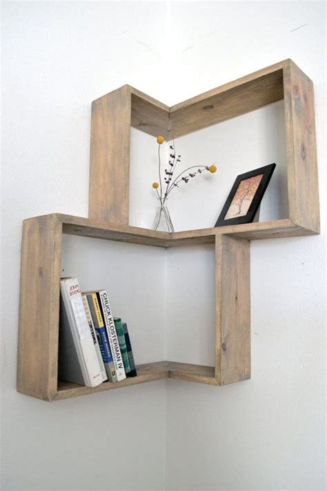 DIY Wall Corner Bookshelves | HomeMydesign