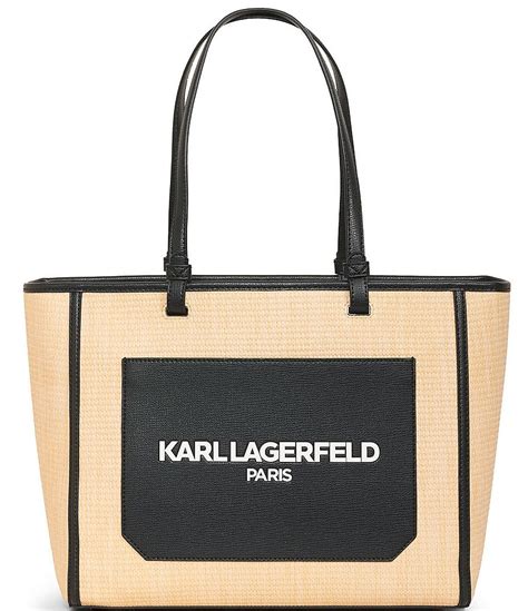 Karl Lagerfeld Paris Maybelle Straw Tote Bag Dillard S