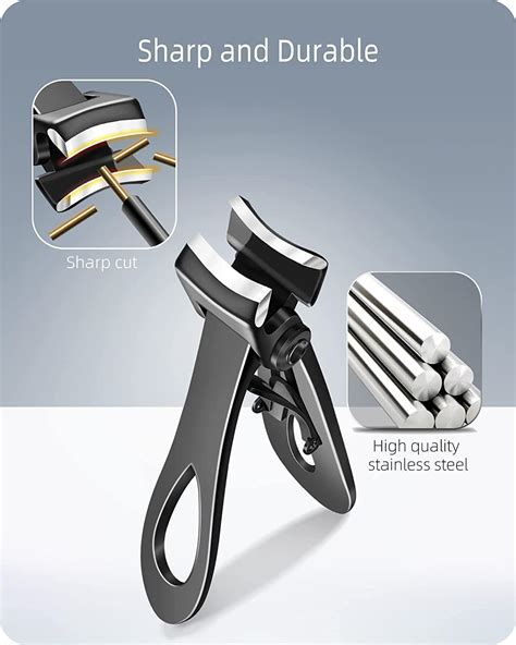 EBEWANLI Thick Toenail Clippers - 17mm Wide Jaw, Heavy Duty, Extra