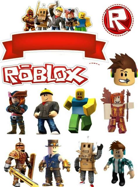 An Image Of Roblox Toy Characters In Different Poses And Sizes With The