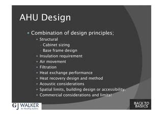 AHU Design AIRAH Pdf