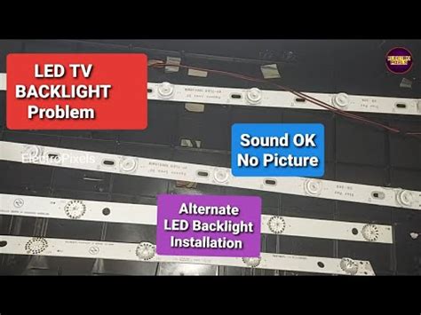 Led Tv No Display And Backlight Fault Repairing Practical Video No