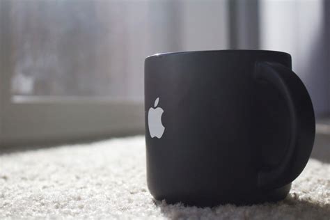 Black Mug Apple Royalty Free Photo