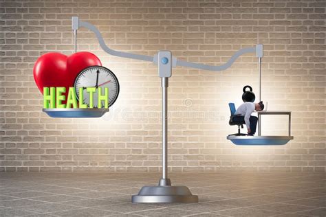 Concept of Balance between Work and Health Stock Photo - Image of balancing, office: 177273180