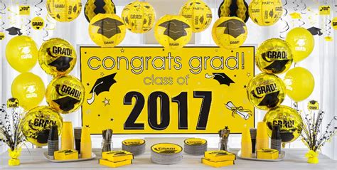 Yellow Congrats Grad Graduation Decorations Party City