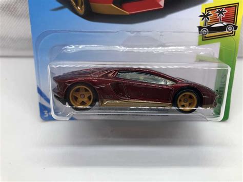 2018 Hot Wheels Aventador Miura Homage Super Treasure Hunt Mainline HW