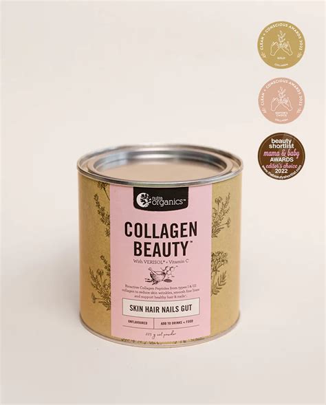 Nutra Organics Collagen Beauty Unflavoured 225g