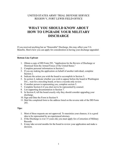 How To Upgrade Your Military Discharge Docslib