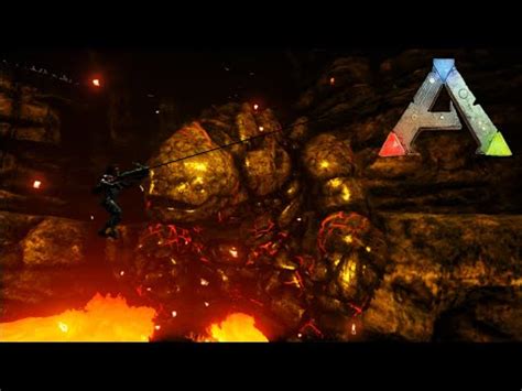 Ark How To Do The Lava Golem Mini Boss Youtube