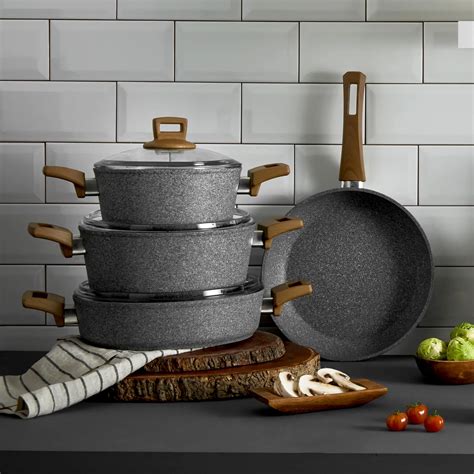 Karaca Silver Stone Bio Granit Par A Tencere Seti Cookplus