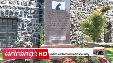 Memorial Tablet For Victims Of Japan S Wartime Sex Slavery Unveiled In New Jersey YouTube