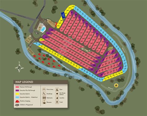 Property Map For Pigeon Forge Landing Rv Resort Sevierville Tn