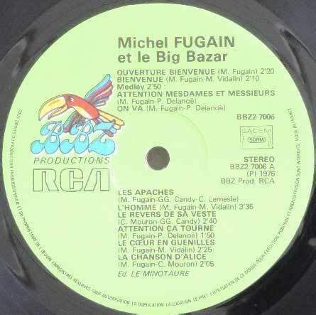 Michel Fugain Et Le Big Bazar 2LP Organ Bar Suburbia Vocal Chorus EBay