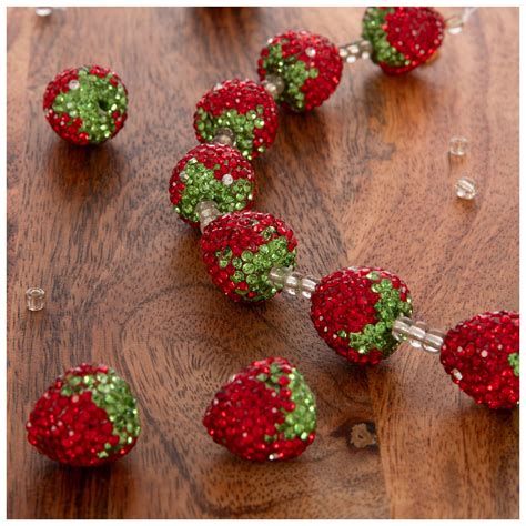 Strawberry Bling Bead Strand Hobby Lobby 2273506