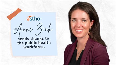 A Special Public Health Thank You Day Message From Astho President Anne