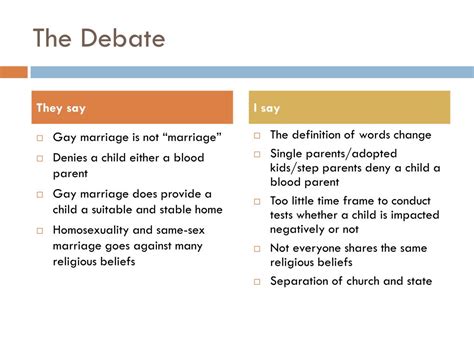 Ppt Legalizing Same Sex Marriage In The United States Powerpoint