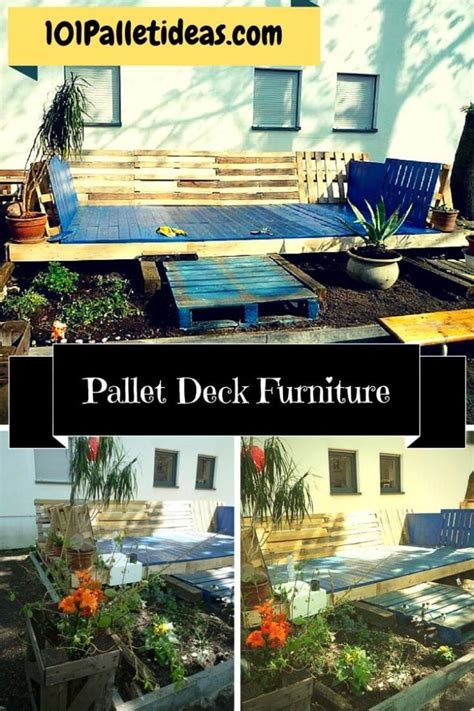 DIY Pallet Deck Furniture to Rock your Outdoor - Easy Pallet Ideas