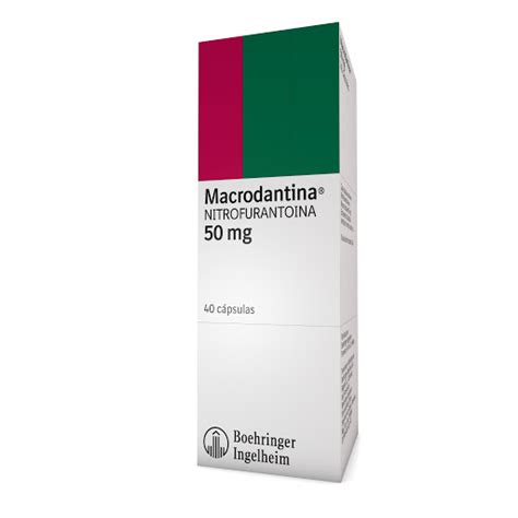 Macrodantina Nitrofurantoina 50 mg Caja x 40 Cápsulas