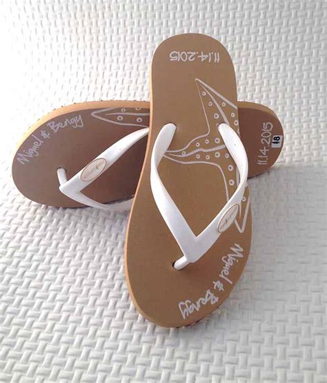 Beach Wedding Flip Flops Custom Flip Flops Personalized Flip Flops Wedding Favors Hand Fans