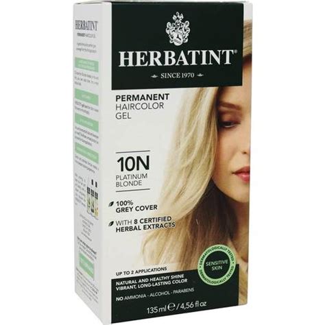 Herbatint Permanent Haircolour Gel 10N Platinum Blonde 4 6fl Oz Compare Prices Klarna US