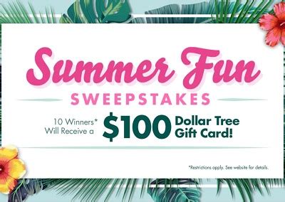 Win a $100 Dollar Tree Gift Card - Sweep Geek