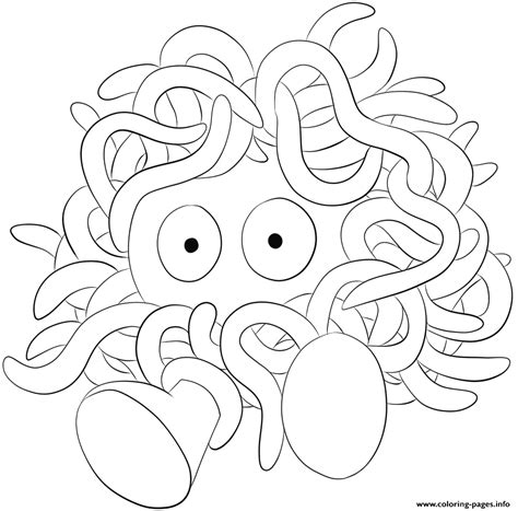 Print Tangela Pokemon Coloring Pages Pokemon Coloring Pages