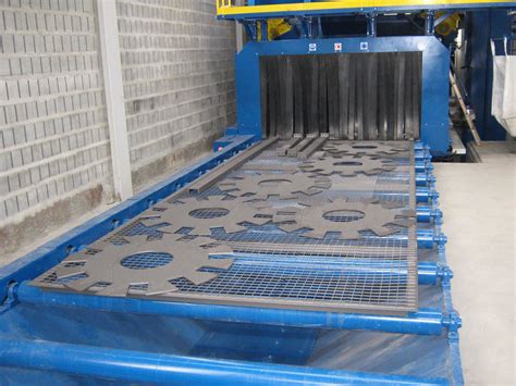 Siapro Roller Conveyor Shot Blasting Machines For Shotblasting Plates