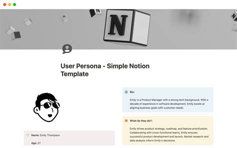 Product Persona Notion Template