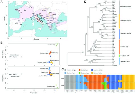 Population Genetic And Phylogenetic Analyses Of Podarcis Muralis A Download Scientific