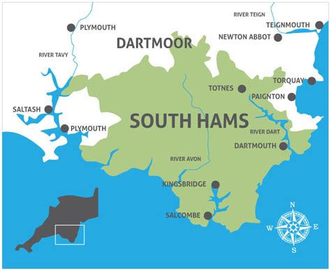 South Hams Devon Map ~ CINEMERGENTE