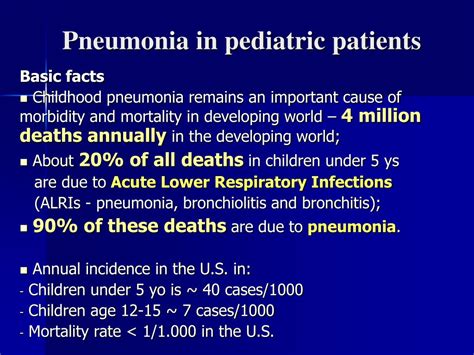 Ppt Pneumonia In Children Etiology Diagnosis And Treatment