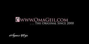 OmaGeiL Nearly Hundred Years Old Grandma Naked Tnaflix