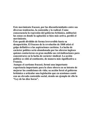 Resumen Sobre El Cartismo Pdf