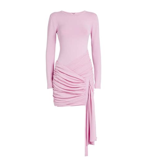 Womens Hervé Léger pink Ruched Mini Dress Harrods US