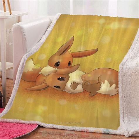 HOT Eevee Custom Fleece Blanket Express Your Unique Style With