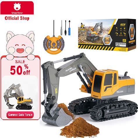 Jual Uoptoy Remote Control Excavator RC Truk Beko Digger Superior Mesin