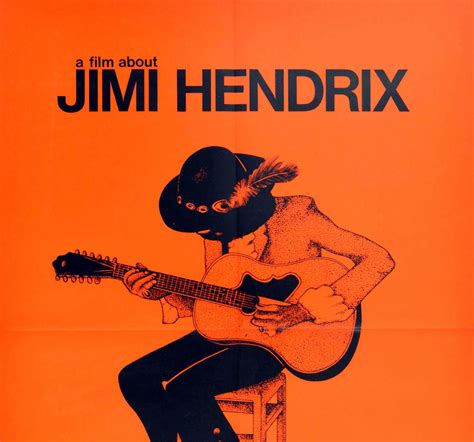 Original Vintage Poster A Film About Jimi Hendrix Guitar Music Festival