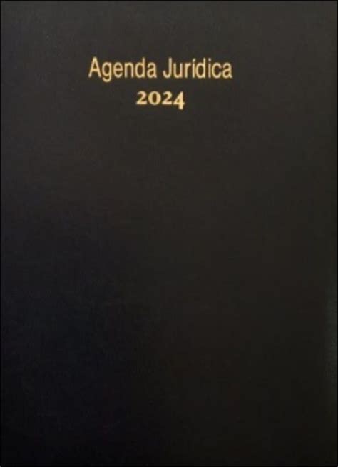 Agenda Jurídica Tradicional 2024 Preto