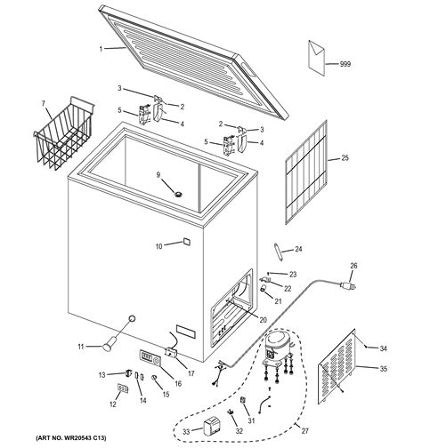 Assembly View For FREEZER PARTS FCM5SUCWW